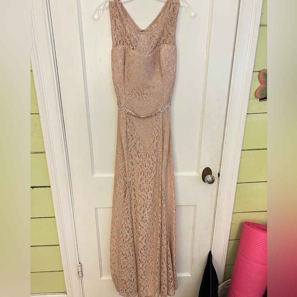 Elegant Lace Evening Gown